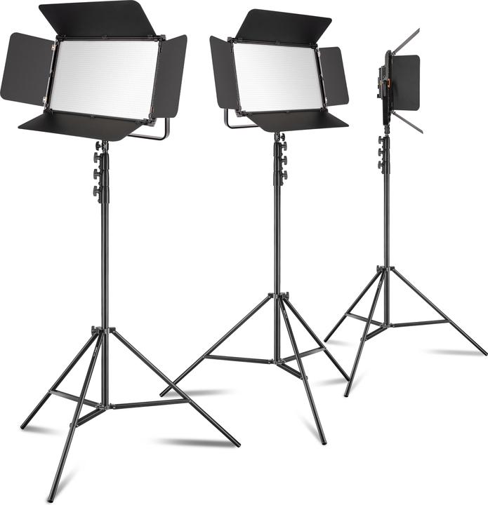 Actual product image Walimex LED Niova 150-F Pro 150W Bi Color Set3 (Surface luminaire)