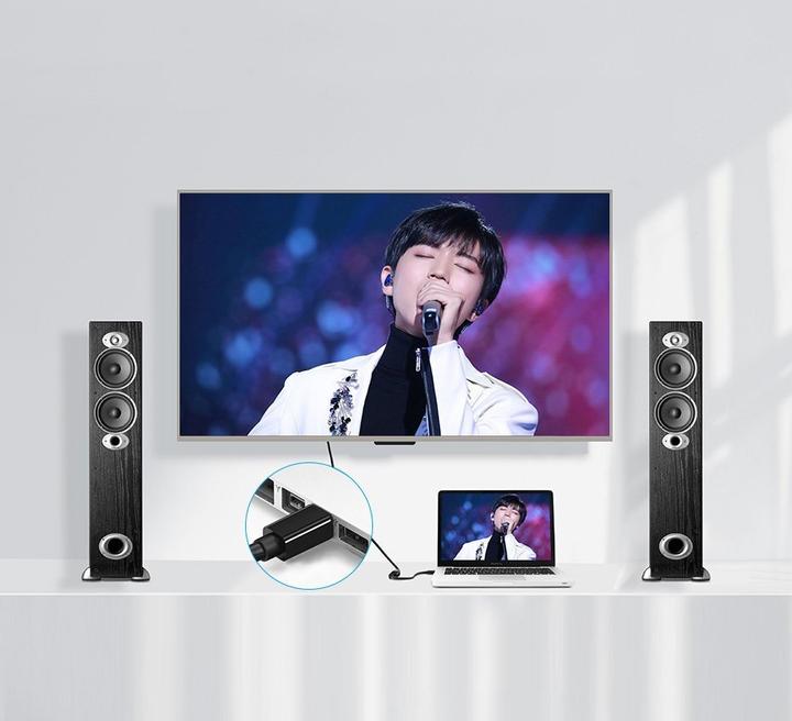 Produktbild Ugreen Mini Display Port zu HDMI Adapter Konverter 1080P (Mini DP, HDMI, 25 cm)