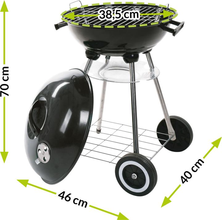 Actual product image Mirpol Charcoal Grill with round lid (38.50 cm)