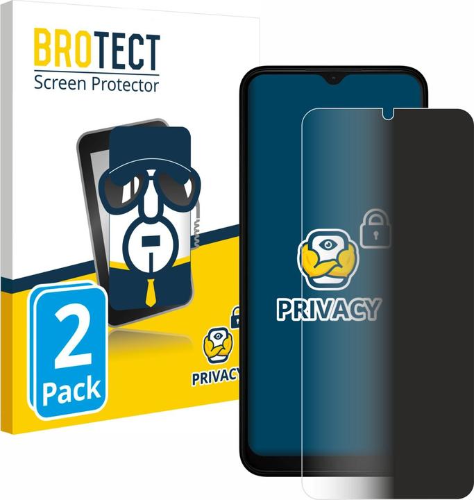 Actual product image BROTECT Anti-spy privacy film Blue light protection film (2 Piece, Nokia C32)