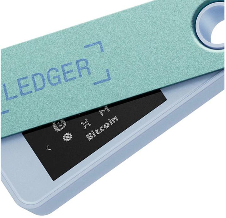 Actual product image Ledger Nano S Plus - Pastel Green (Litecoin, Bitcoin, Cardano, Ether, Dogecoin, TRON, Ethereum Classic, Monero, Ripple, Bitcoin cash, Stellar)