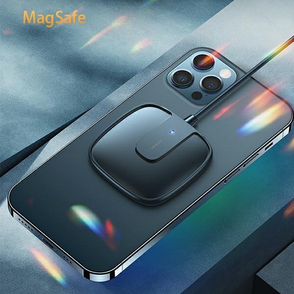 Image du produit Usams Ład. indukcyjna US-CD159 magnétique W1 15W Extra-thin iPhone 12 series biały/white CD159DZ02 (15 W)