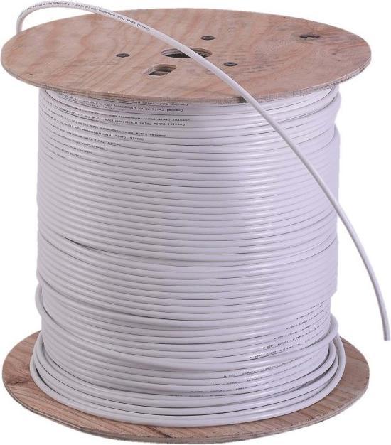 Produktbild Triax Koax-Kabel KOKA 110 A+ PVC weiss 500m Trommel,120dB Dämpfung 151615 500 (Antennendose)