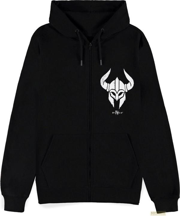 Immagine prodotto Difuzed Diablo IV Felpa con cappuccio con cerniera Barbarian Sigil Taglia XXL (XXL)