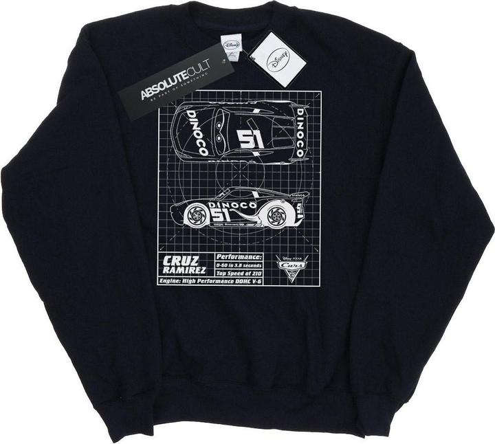Disney Cars Cruz Ramirez Blueprint Sweatshirt (M)