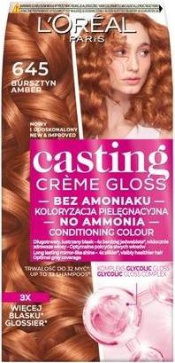 Produktbild L'Oréal Paris L'OREAL Casting Creme Gloss farba do włosów 645 Bursztyn (645 Amber)