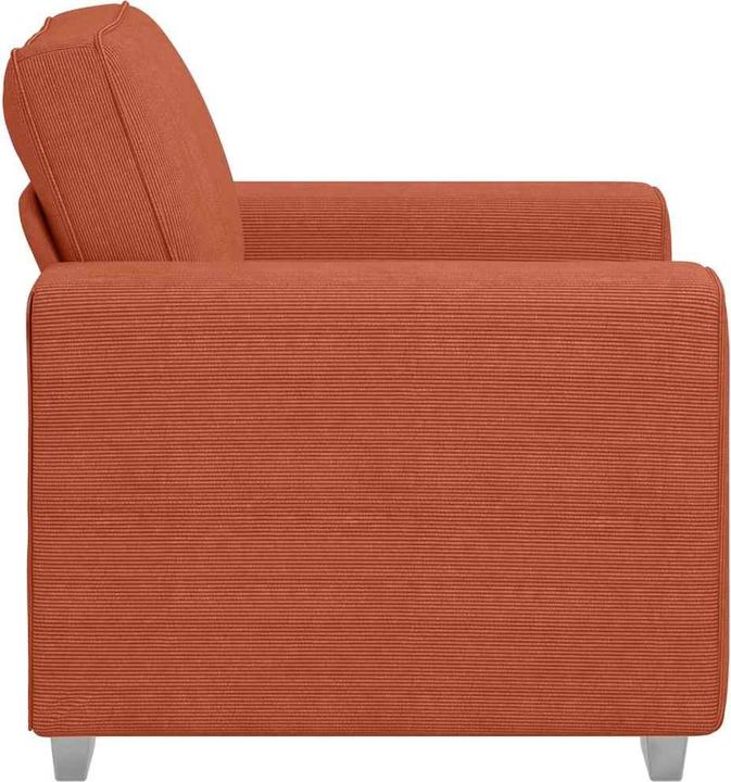 Image du produit VidaXL Fauteuil Rouge Orange 60 cm Tissu velours côtelé