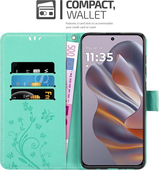 Immagine prodotto Cadorabo Custodia per Motorola Moto Edge 50 Neo Flower Book (Motorola Edge 50 Neo)