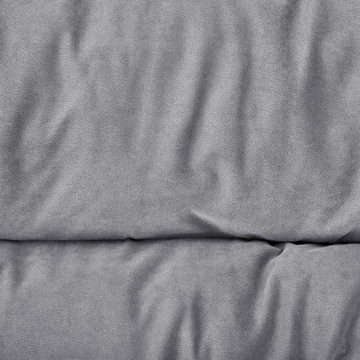 Produktbild Beliani Tierbett Samtstoff grau 90 x 60 cm ERGANI (Hund)