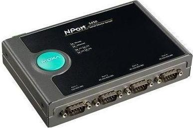Moxa NPORT 5450I-T - 4-Port RS-232422485 Geräteserver mit 2 kV Isolationsschutz, -40 bis 75C Betriebstemp