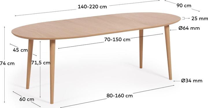Immagine prodotto Kave Home Oqui (90 x 140 cm)