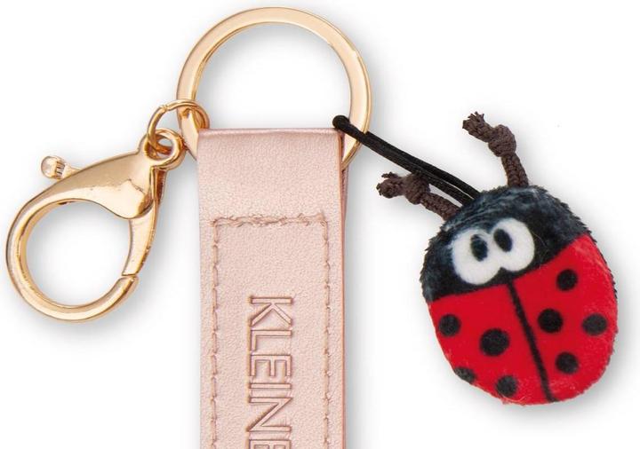 Actual product image Magni NICI Schlüsselanhänger Kleines Glück! Kunstlederband mit Marienkäfer roségold 10cm