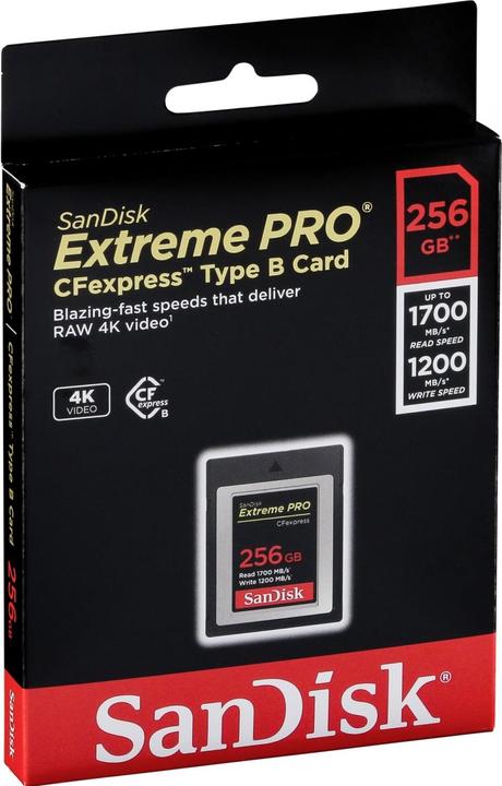 Actual product image SanDisk Extreme Pro (256 GB, CFexpress type B)