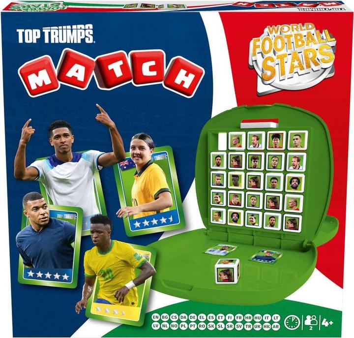 Actual product image Winning Moves Weltfussballstars Strategiespiel Top Trumps Match - The Crazy Cube Game Green Version (German)