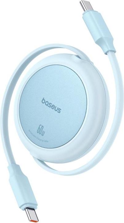 Actual product image Baseus Free2Pull Mini USB-C to USB-C 60W USB cable, 1m (blue) (1 m, 60 W)