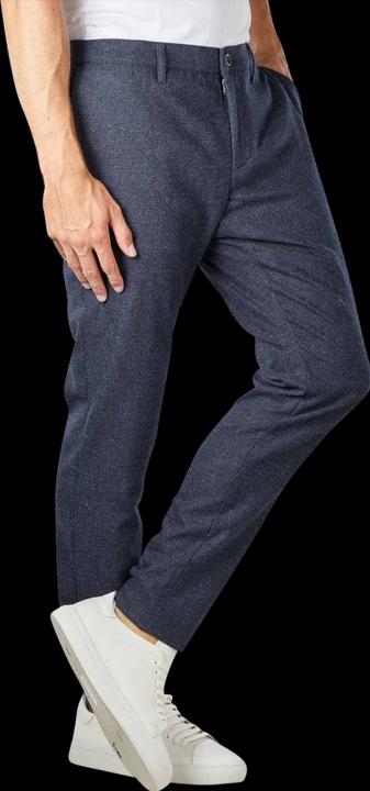 Actual product image Alberto Rob Mini Oxford Pant Slim Fit Navy (W42/L34)