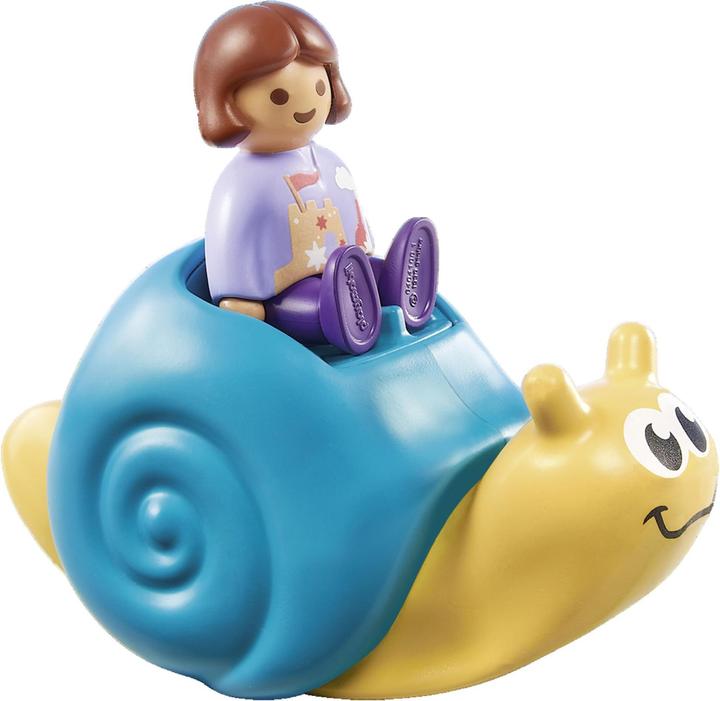 Produktbild Playmobil 1.2.3: Schaukelschnecke mit Rasselfunktion (71322)