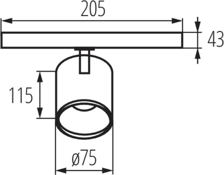 Image du produit Kanlux Projecteur à LED/ Rail d'alimentation triphasé ACORD ATL1 Blanc 33130 (1700 lm)