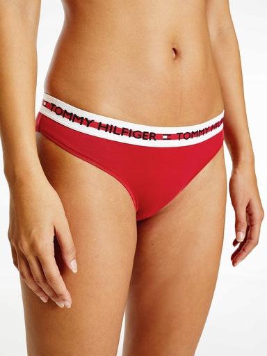 Produktbild Tommy Hilfiger Damen-Slip aus organischer Baumwolle, rot, M (M)