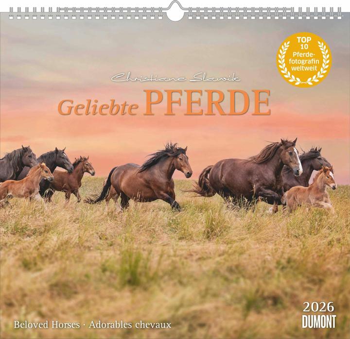 Actual product image Geliebte Pferde 2026 – DUMONT-Wandkalender – Pferdefotografie von Christiane Slawik Format – 38,0 x (Hardcover, English, French, German)