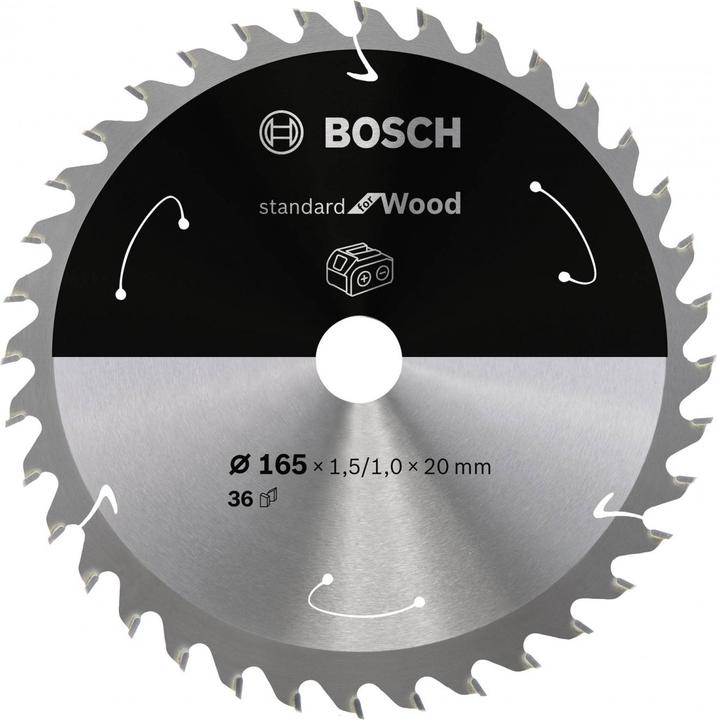 Bosch Professional Zubehör PRO Wood cordless circular saw blade, 165 x 1.5 x 20 mm