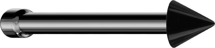 Star Piercing Nasenstecker gerade schwarz mit Cone (ohne Messing, Chirurgenstahl 316L)