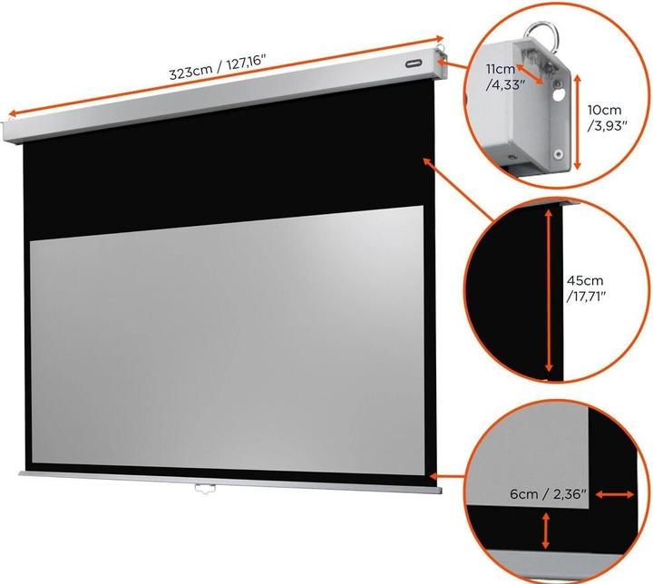 Actual product image Celexon Roller screen Professional Plus 300x187 cm 16:10 (139.37", 16:10)