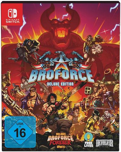 Actual product image Devolver Broforce SWITCH DELUXE (Switch, Switch Lite, Switch OLED, DE)