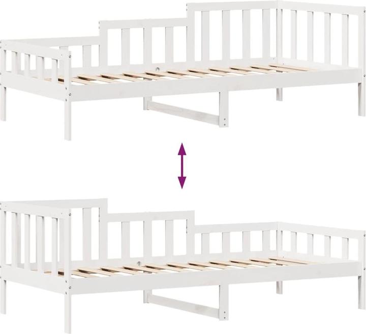 Produktbild VidaXL Tagesbett Gästebett Bettsofa Schlafsofa Schubladen 90x190cm Massivholz (90 x 190 cm)