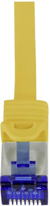 Immagine prodotto LogiLink Cavo patch Ultraflex, Cat.6A, S/FTP, 15 m, giallo con cavo grezzo Cat.7, cavo extra flessibile e (S/FTP, CAT6a, 15 m)