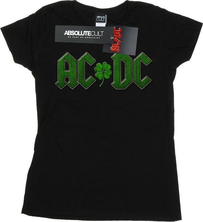 AC/DC TShirt mit KleeblattLogo aus Baumwolle
