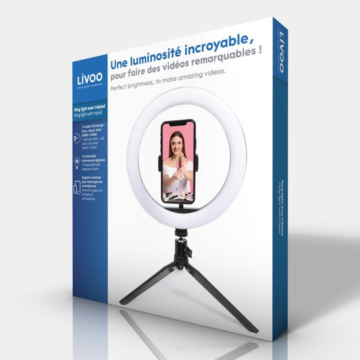 Produktbild Livoo Ringlicht mit Stativ (Ringleuchte)
