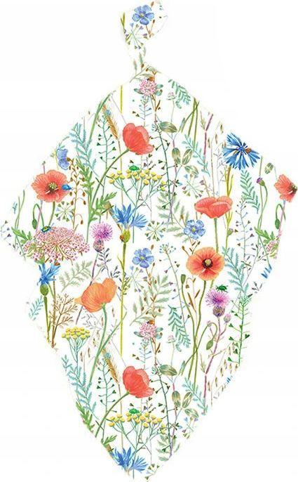 Texpol 90361-BAMBOO-LINEN SHEET 65X65CM POLISH MEADOW