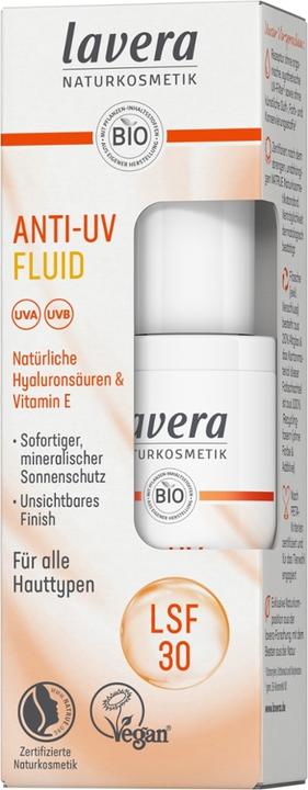 Actual product image Lavera Anti-UV Fluid (Sun cream face, SPF 30, 30 ml)