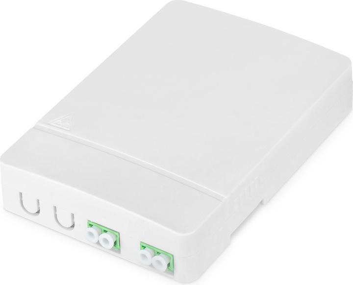 Produktbild Digitus FTTH anschlussdose mit 2x LC (APC) DX Adapter Wand montage
