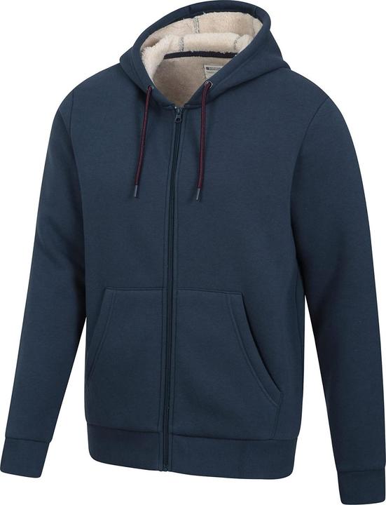 Immagine prodotto Mountain Warehouse Dalton Felpa con Cappuccio e Zip Intera Foderato di Borg Uomo (4XL)