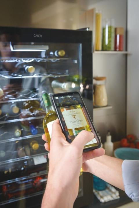 Immagine prodotto Candy DiVino CWC 150 EM/NF Cantinetta vino con compressore Libera installazione Nero 41 bottiglia/bo