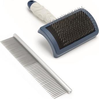 Produktbild Mikki Doodle Grooming Kit Met Kam En Slickerborstel (Hund)