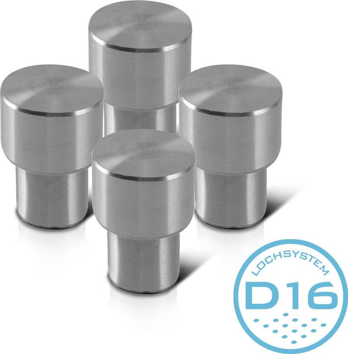 Produktbild Stahlwerk Spannbolzen D16 mm für Schweisstische und Lochplatten 4er Set (Metall)