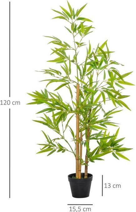 Image du produit Swisshandel24 Bambou artificiel Plante artificielle Décoration Arbre artificiel Décoration d'arbre 120cm (120 cm)
