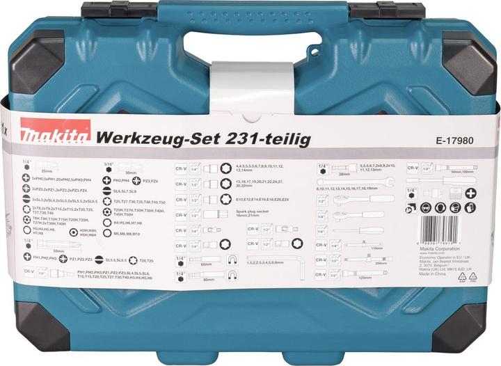 Produktbild Makita Handwerkzeug-Set (231 Teile)