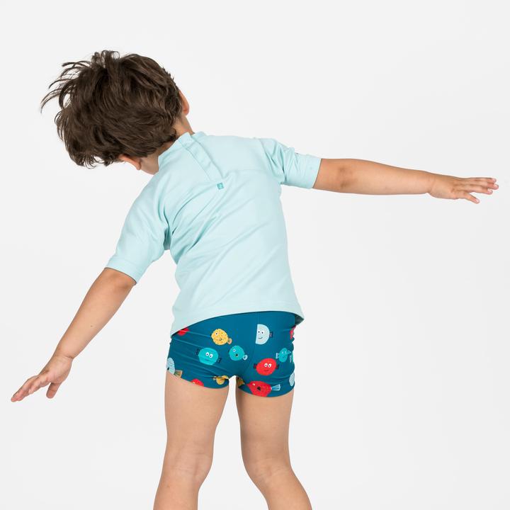 Actual product image Nabaiji Badehose Boxer Baby/Kinder - Titou Plouf dunkelblau (76, 78)