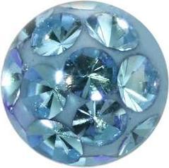 Bijouteria 1.2mm Piercing-Kugel (Kristall, Edelstahl, Epoxiharz)
