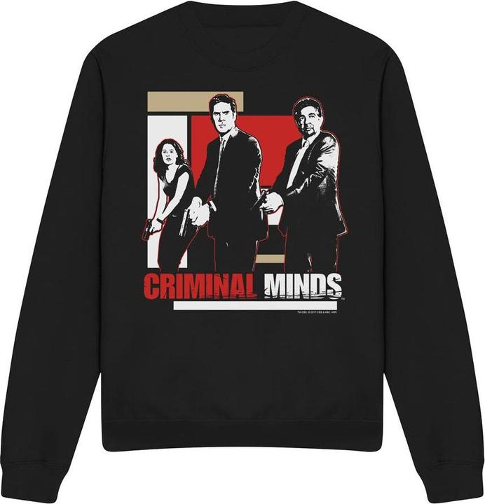 Immagine prodotto Criminal Minds Guns Drawn Felpa Adulto Unisex (M)