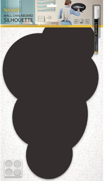 Produktbild Securit Silhouette Klett Wolke (Wandtafel, 29 x 48 cm)