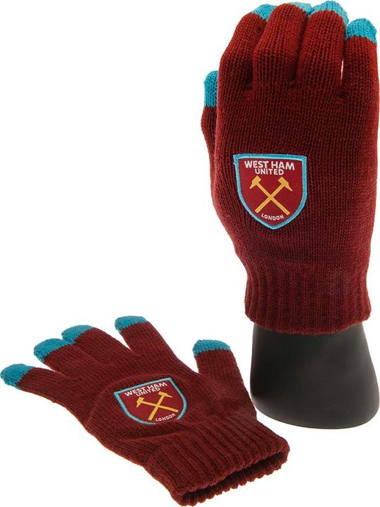 Produktbild West Ham United FC Touchscreen gestrickte Winterhandschuhe (One Size)