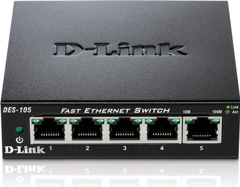 Produktbild D-Link DES-105 Netzwerk Switch Desktop (5 Ports)