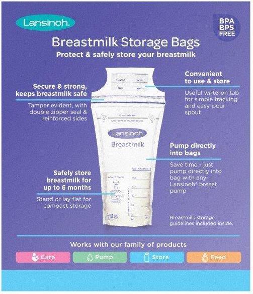 Produktbild Lansinoh milk storage bags, 25 pcs