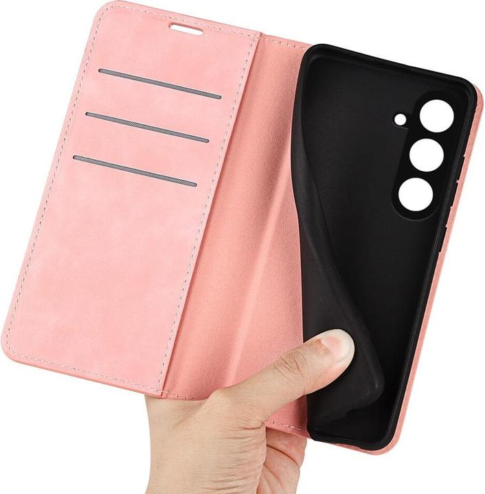 Actual product image Cover-Discount Galaxy S23 FE - Stand Flip Case Cover pink (Samsung Galaxy S23 FE)