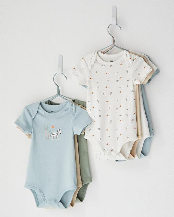 Actual product image La Redoute Collections 7-pack short-sleeved bodysuits (74)